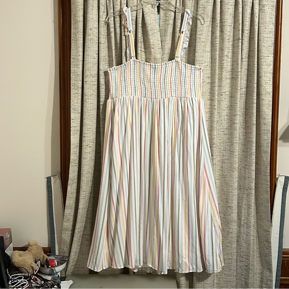 Torrid Plus Size Midi Challis Smocked Tiered Dress - 2X - Picture 7 of 9